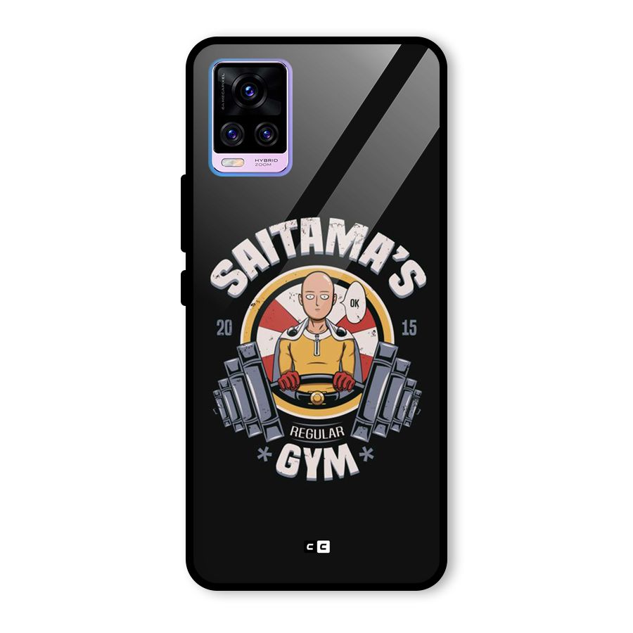 Saitama Gym Glass Back Case for Vivo V20 Pro