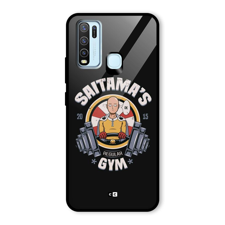 Saitama Gym Glass Back Case for Vivo Y30