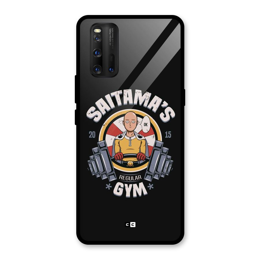 Saitama Gym Glass Back Case for Vivo iQOO 3