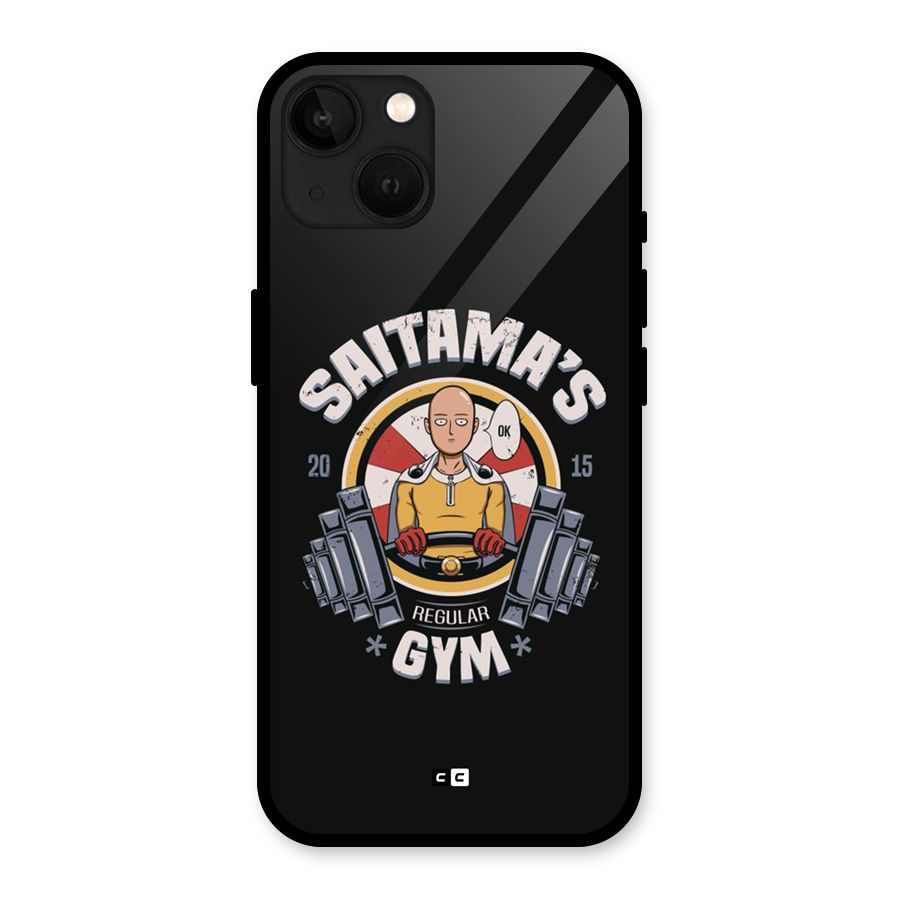 Saitama Gym Glass Back Case for iPhone 13