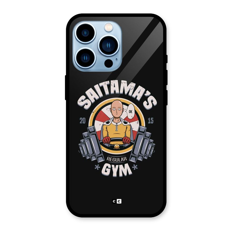Saitama Gym Glass Back Case for iPhone 13 Pro