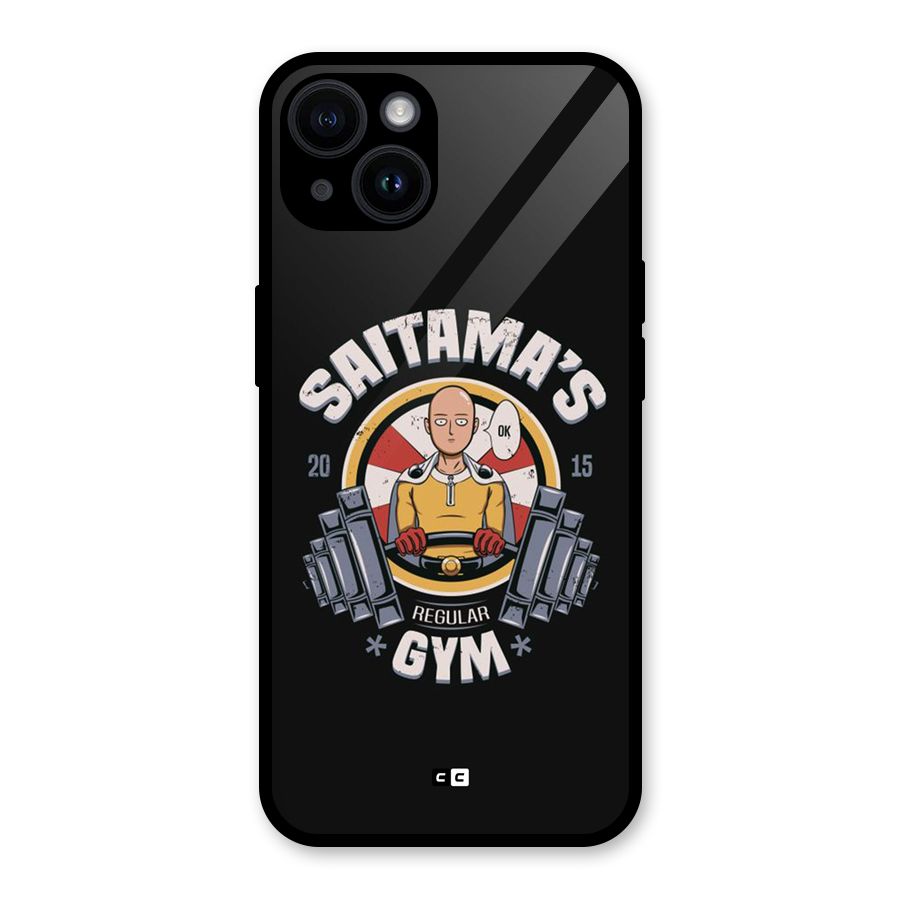 Saitama Gym Glass Back Case for iPhone 14