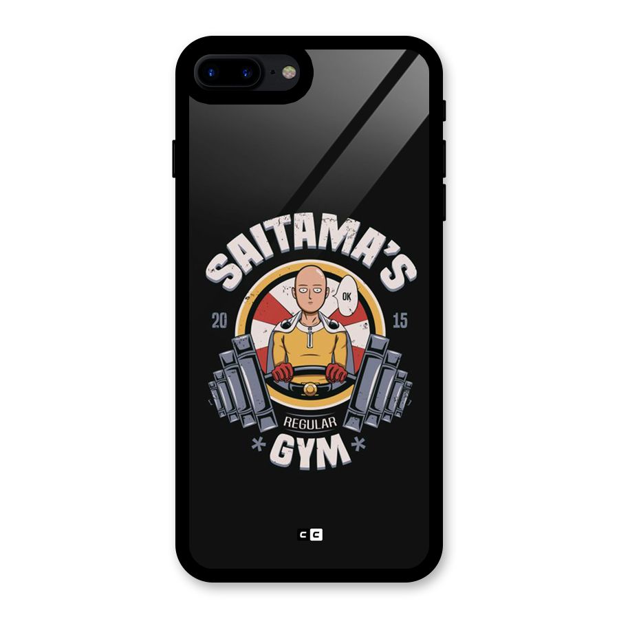 Saitama Gym Glass Back Case for iPhone 8 Plus