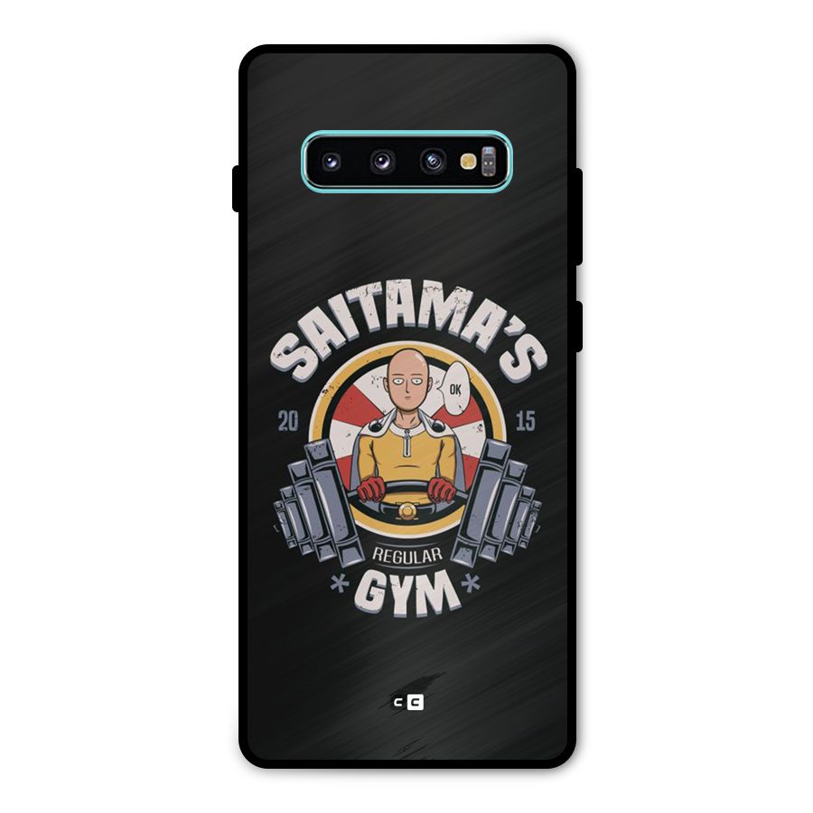 Saitama Gym Metal Back Case for Galaxy S10 Plus
