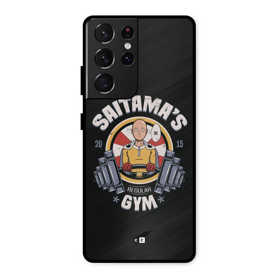 Saitama Gym Metal Back Case for Galaxy S21 Ultra 5G