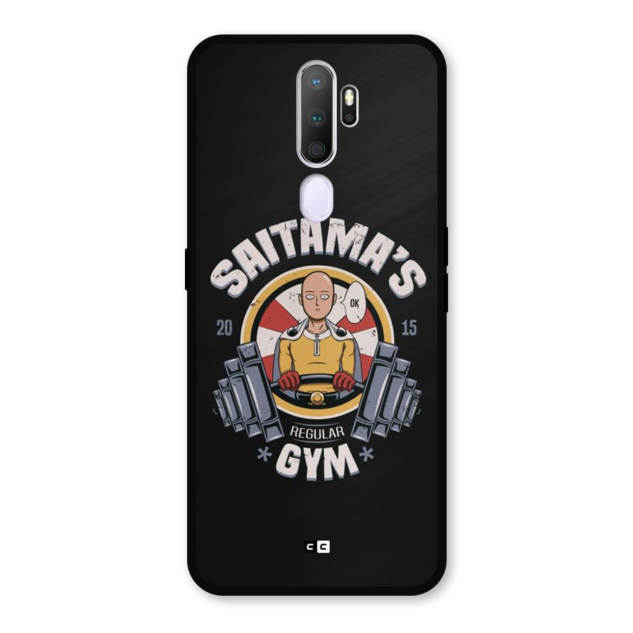 Saitama Gym Metal Back Case for Oppo A5 (2020)