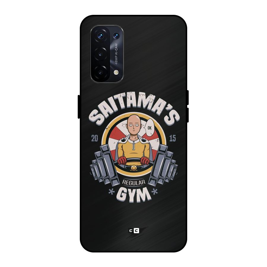 Saitama Gym Metal Back Case for Oppo A74 5G