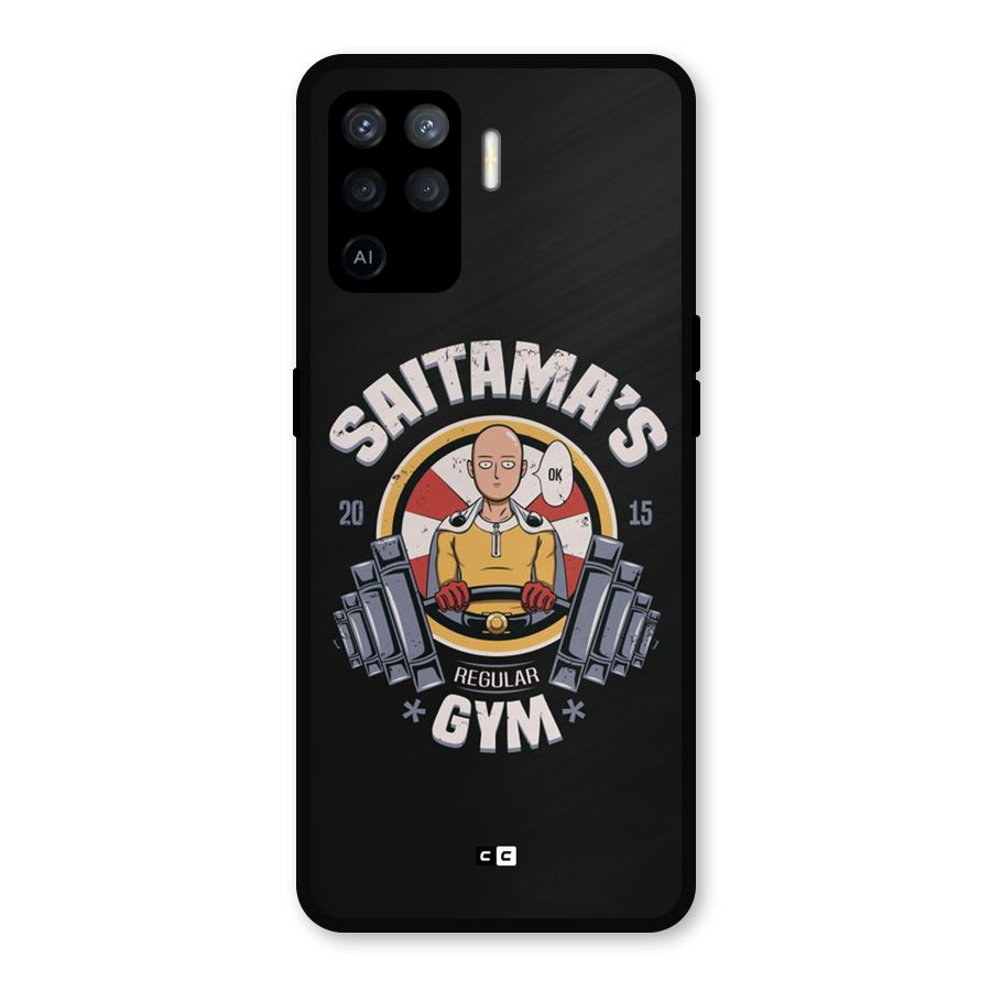 Saitama Gym Metal Back Case for Oppo F19 Pro