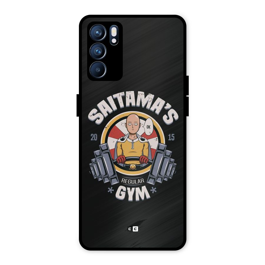 Saitama Gym Metal Back Case for Oppo Reno6 5G