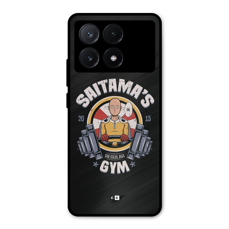 Saitama Gym Metal Back Case for Poco X6 Pro