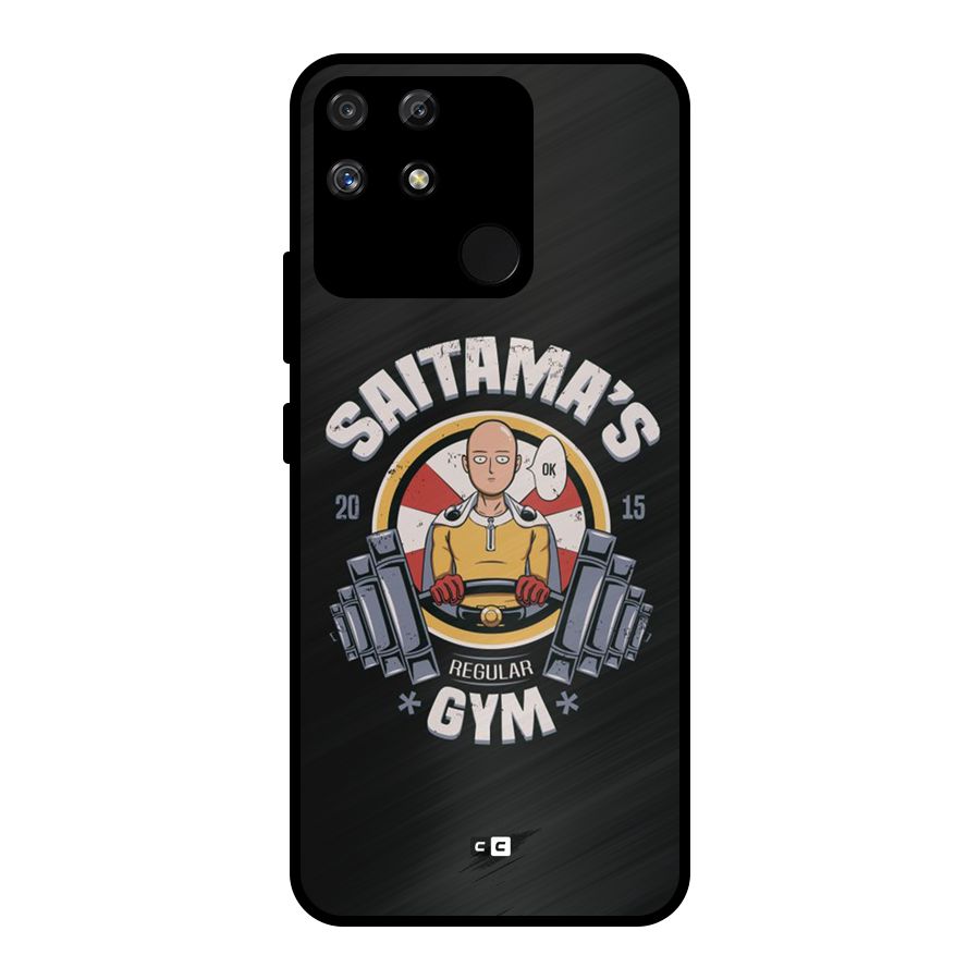 Saitama Gym Metal Back Case for Realme Narzo 50A