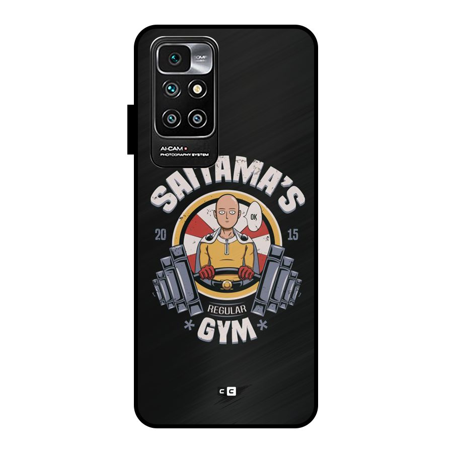 Saitama Gym Metal Back Case for Redmi 10 Prime