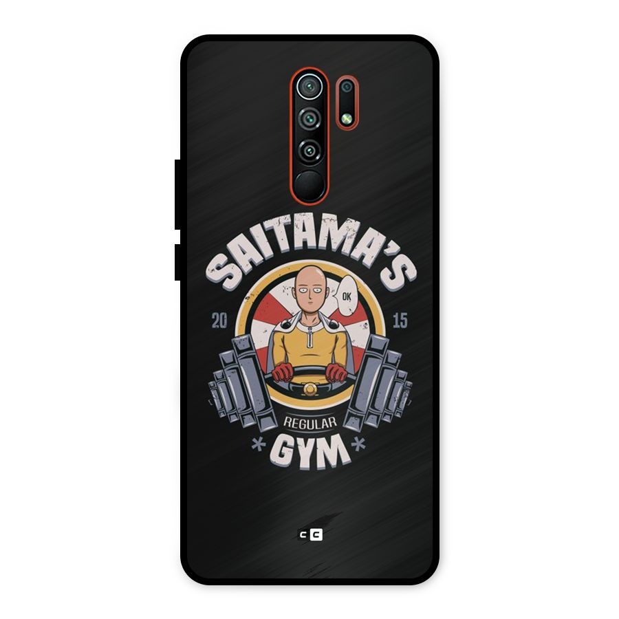 Saitama Gym Metal Back Case for Redmi 9 Prime
