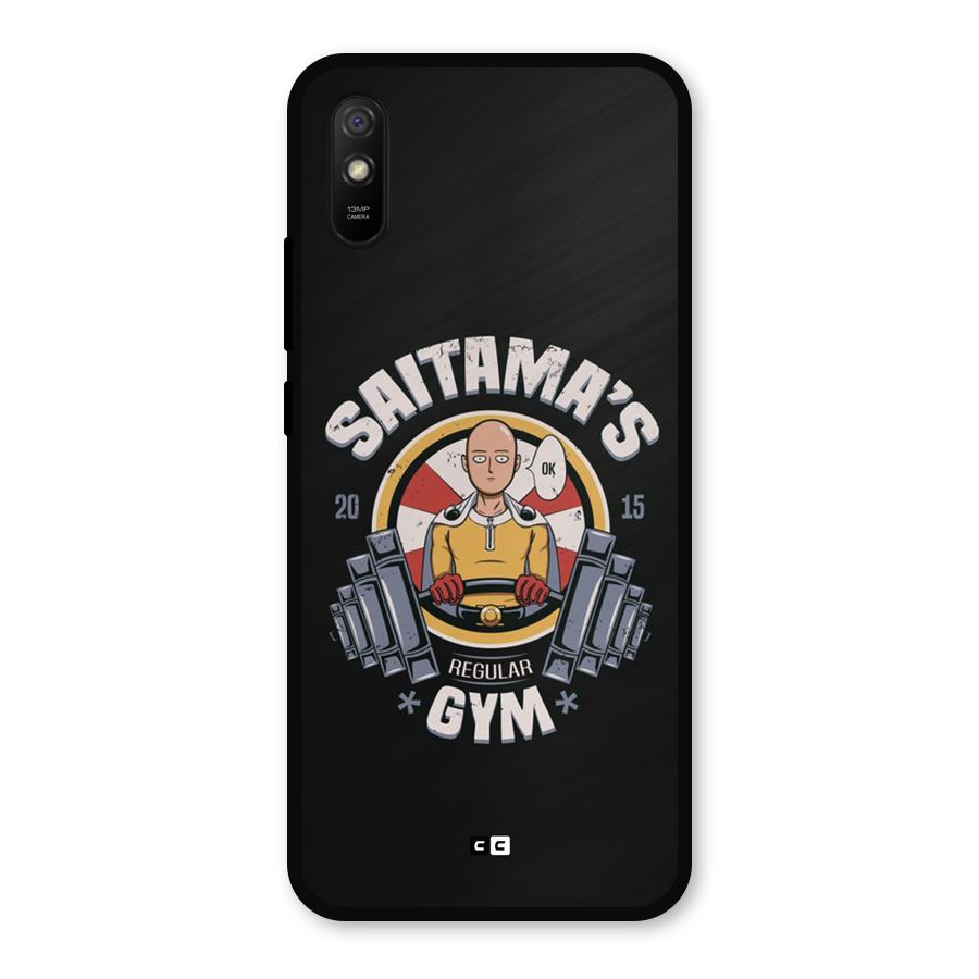 Saitama Gym Metal Back Case for Redmi 9i