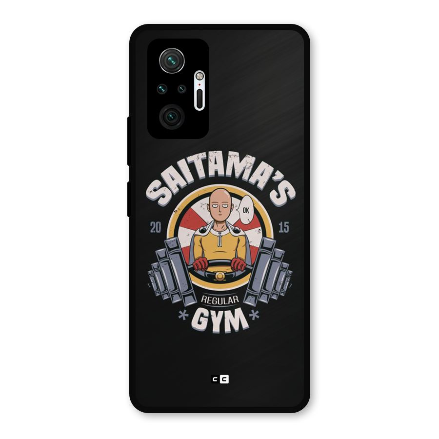 Saitama Gym Metal Back Case for Redmi Note 10 Pro