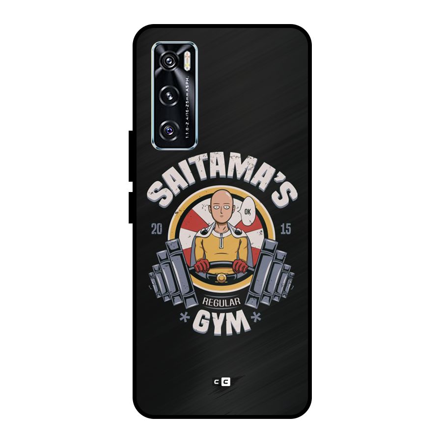 Saitama Gym Metal Back Case for Vivo V20 SE