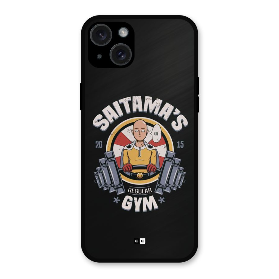 Saitama Gym Metal Back Case for iPhone 15 Plus