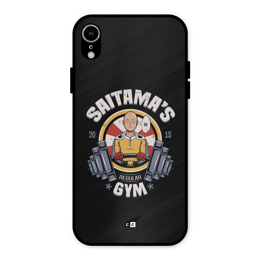 Saitama Gym Metal Back Case for iPhone XR