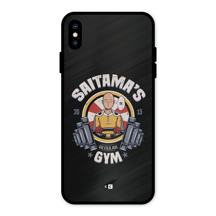 Saitama Gym Metal Back Case for iPhone XS Max