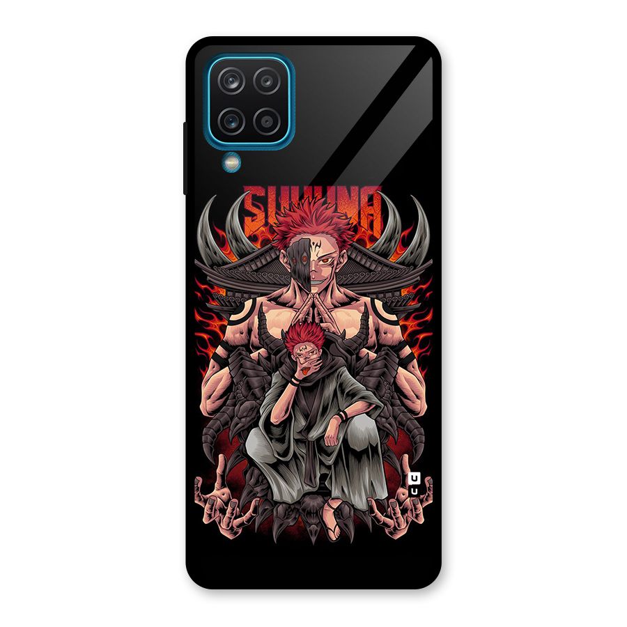 Sakuna King Glass Back Case for Galaxy A12