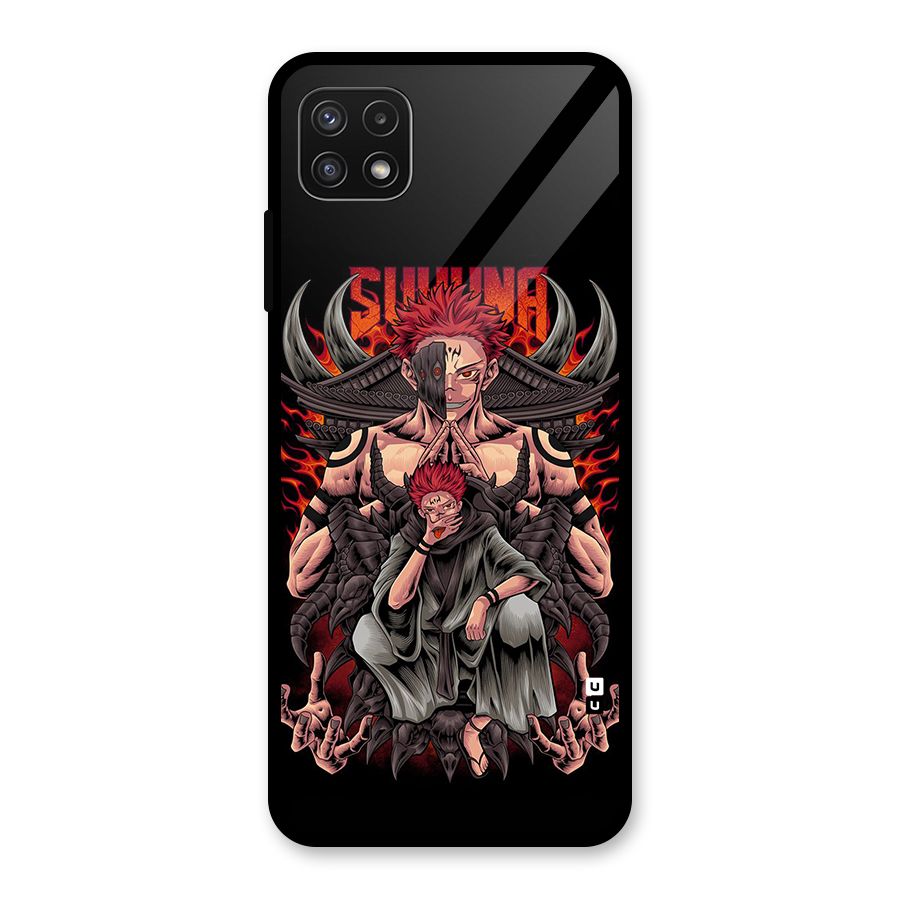 Sakuna King Glass Back Case for Galaxy A22 5G