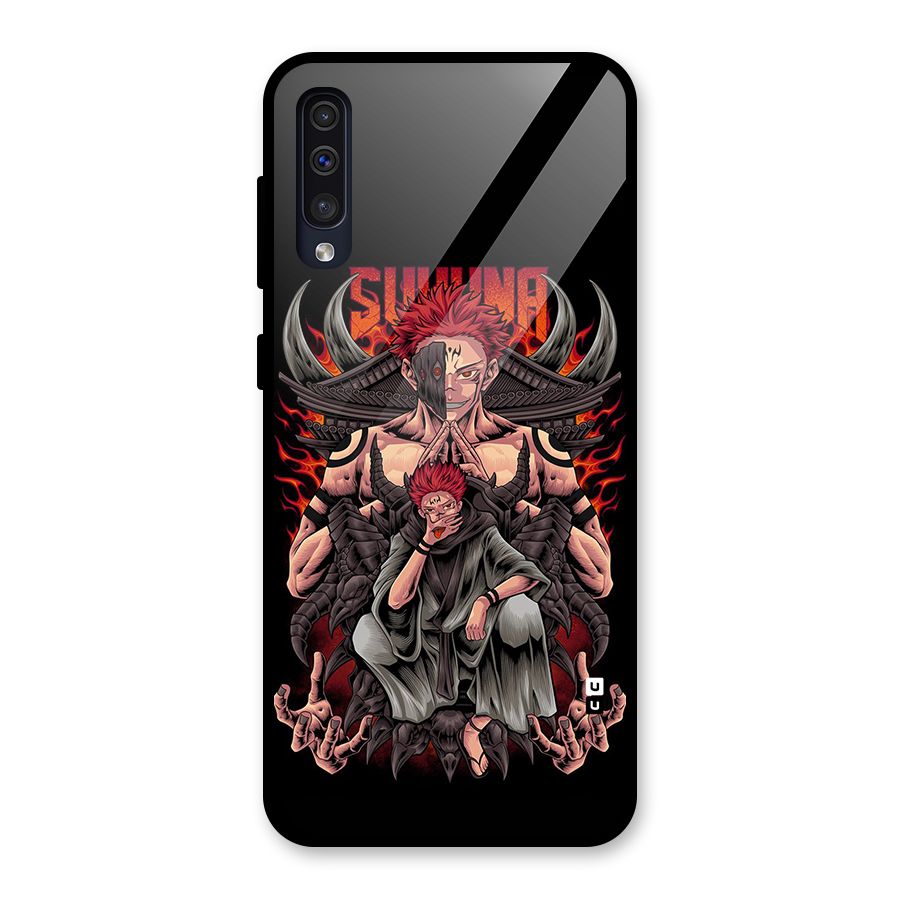 Sakuna King Glass Back Case for Galaxy A30s