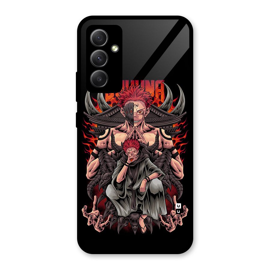 Sakuna King Glass Back Case for Galaxy A34