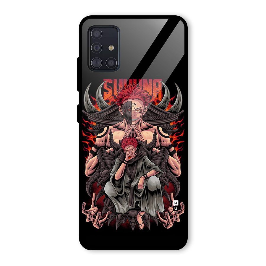Sakuna King Glass Back Case for Galaxy A51