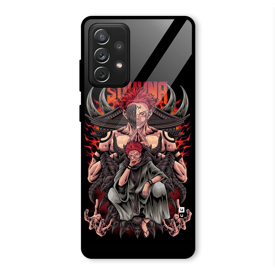 Sakuna King Glass Back Case for Galaxy A72