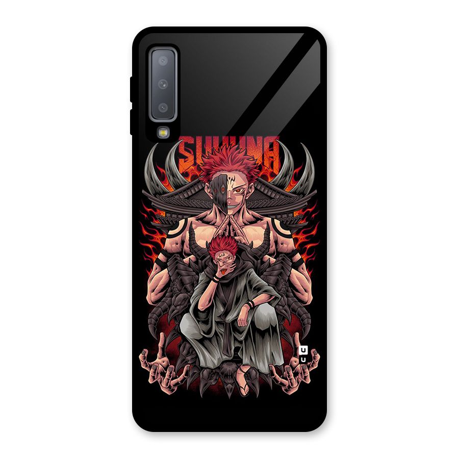 Sakuna King Glass Back Case for Galaxy A7 (2018)