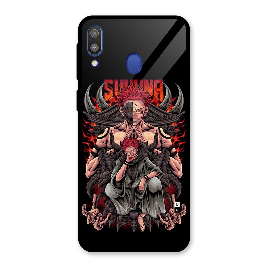 Sakuna King Glass Back Case for Galaxy M20