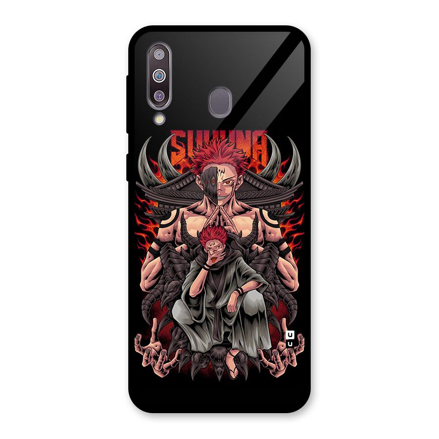 Sakuna King Glass Back Case for Galaxy M30