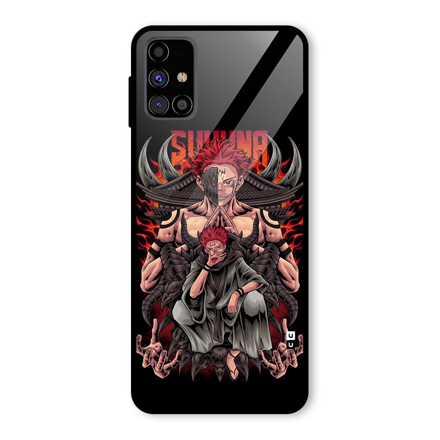 Sakuna King Glass Back Case for Galaxy M31s