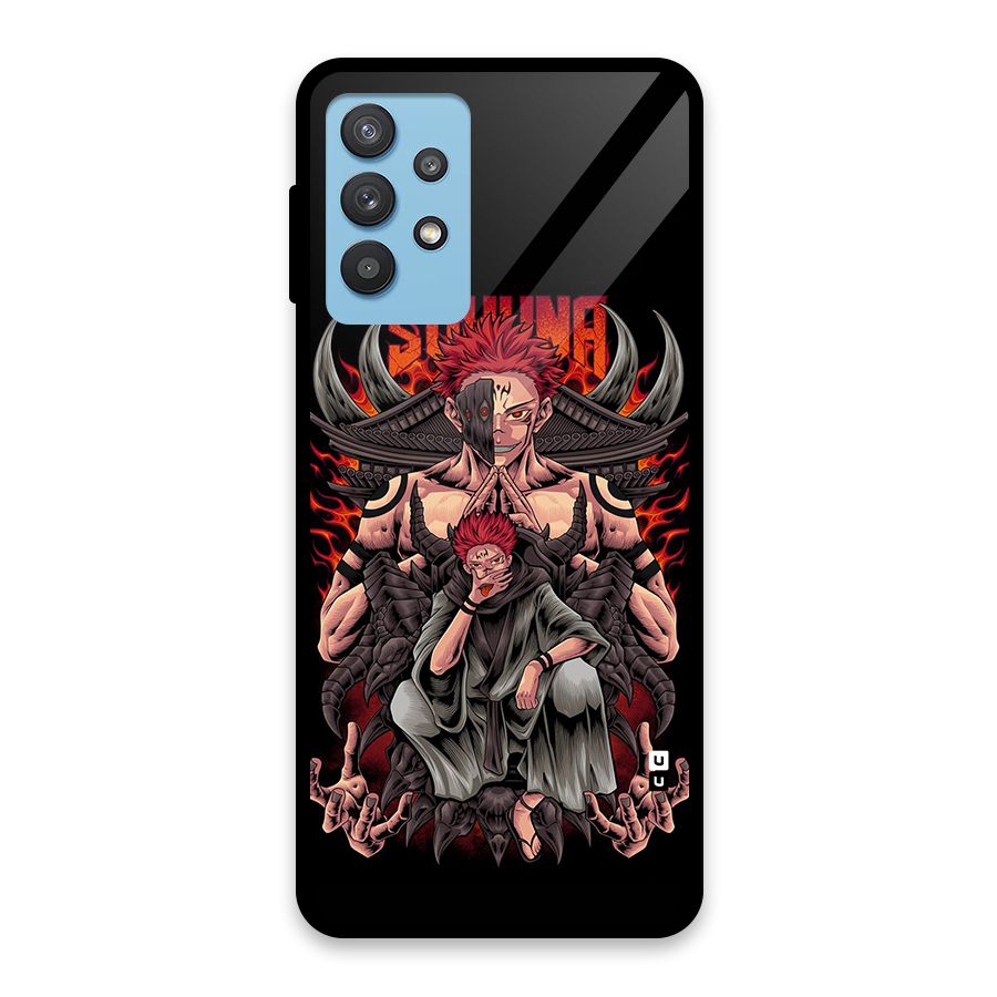 Sakuna King Glass Back Case for Galaxy M32 5G