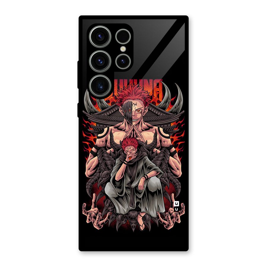 Sakuna King Glass Back Case for Galaxy S23 Ultra