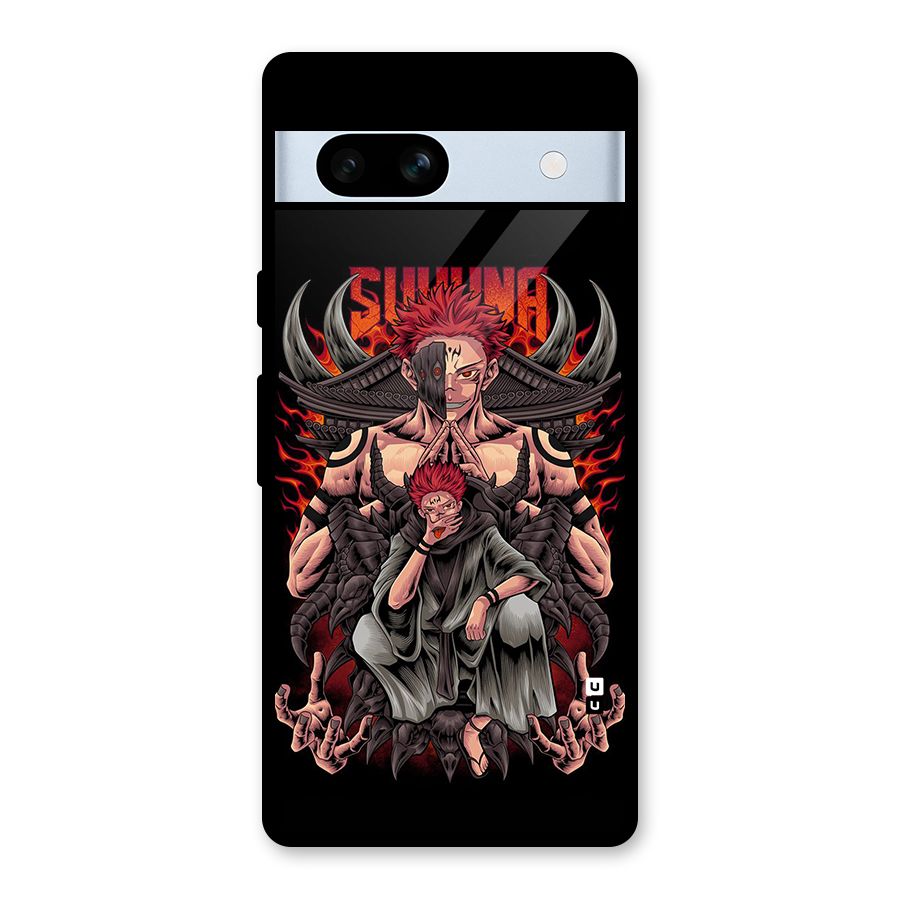 Sakuna King Glass Back Case for Google Pixel 7a