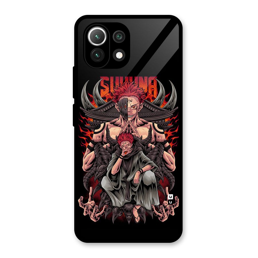 Sakuna King Glass Back Case for Mi 11 Lite