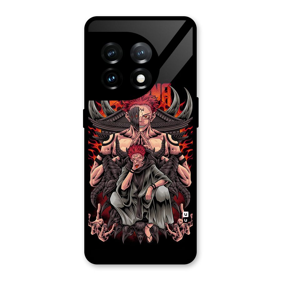 Sakuna King Glass Back Case for OnePlus 11