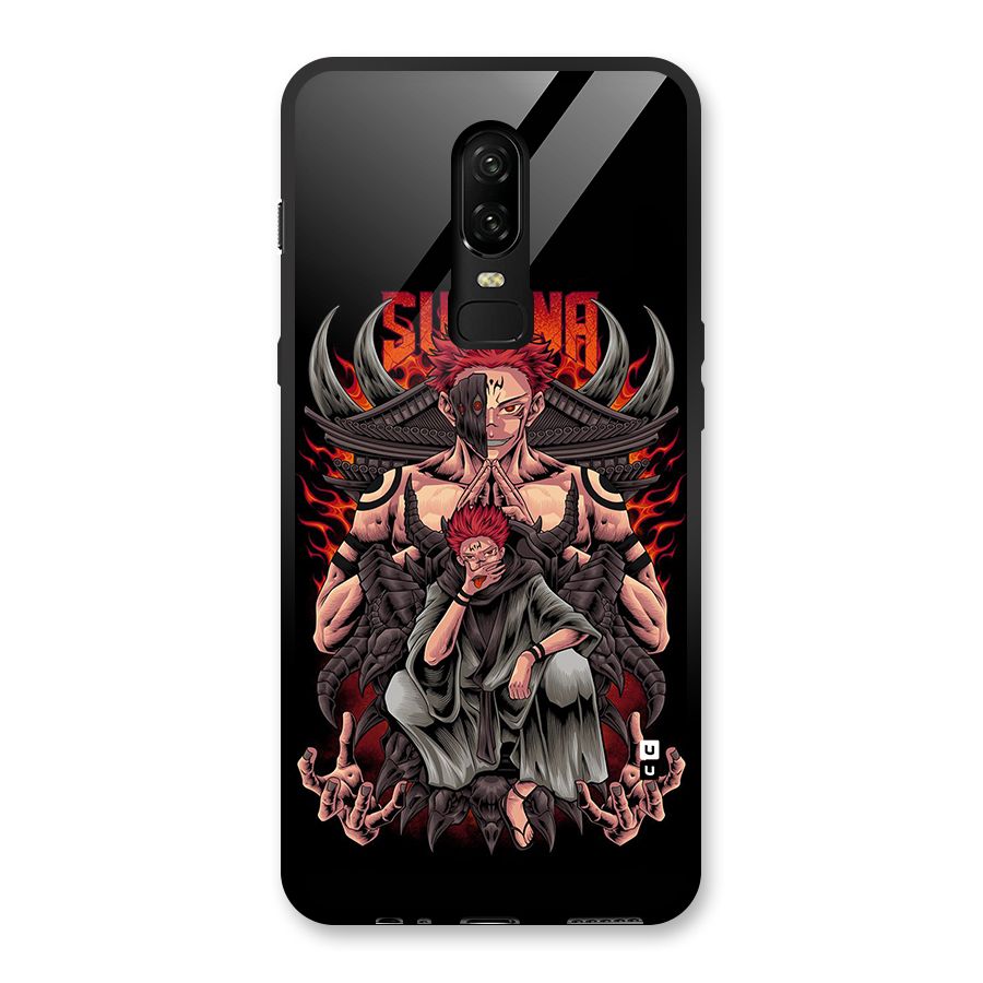 Sakuna King Glass Back Case for OnePlus 6