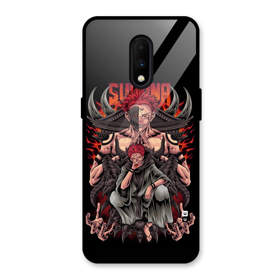 Sakuna King Glass Back Case for OnePlus 7