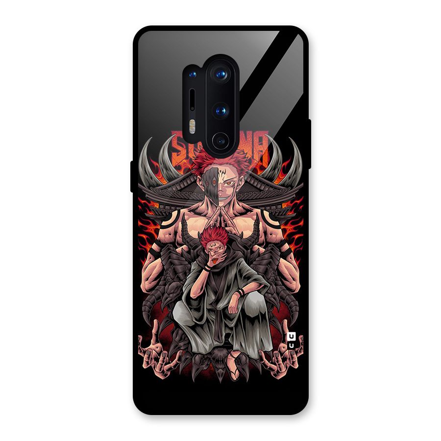 Sakuna King Glass Back Case for OnePlus 8 Pro