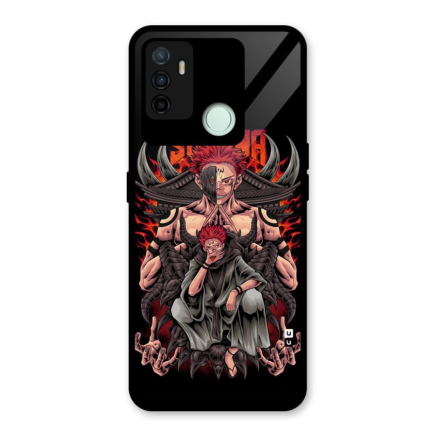 Sakuna King Glass Back Case for Oppo A53
