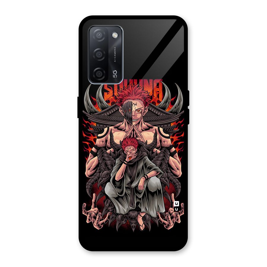 Sakuna King Glass Back Case for Oppo A53s 5G
