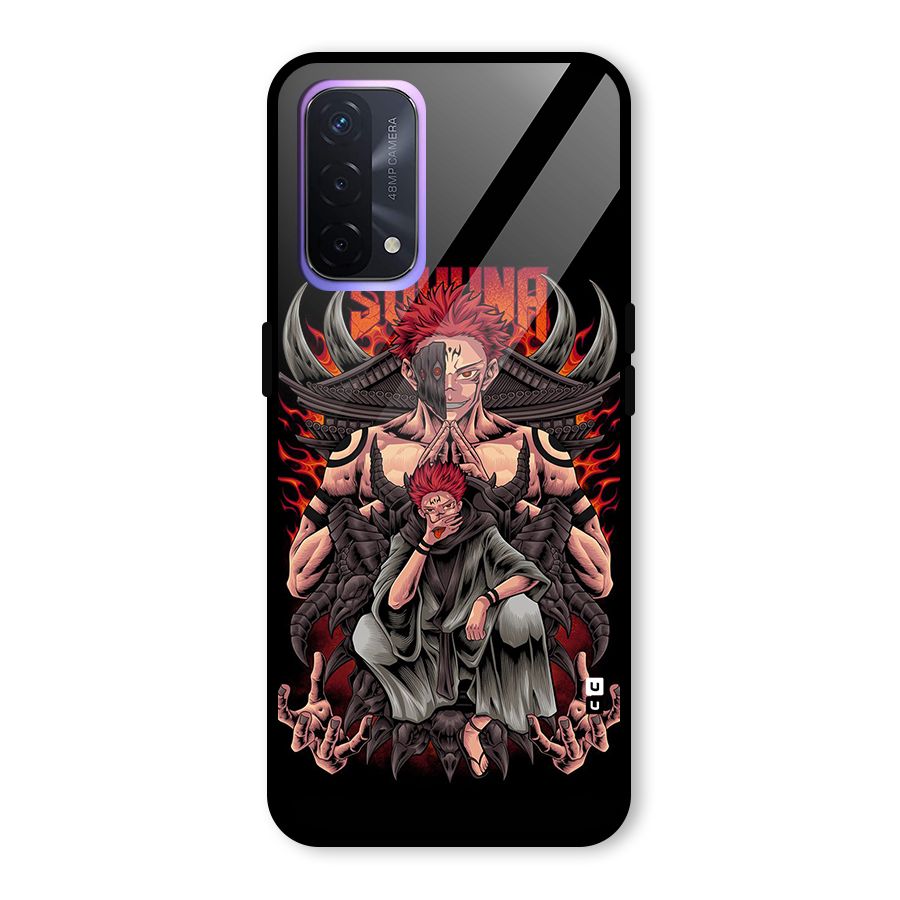 Sakuna King Glass Back Case for Oppo A74 5G