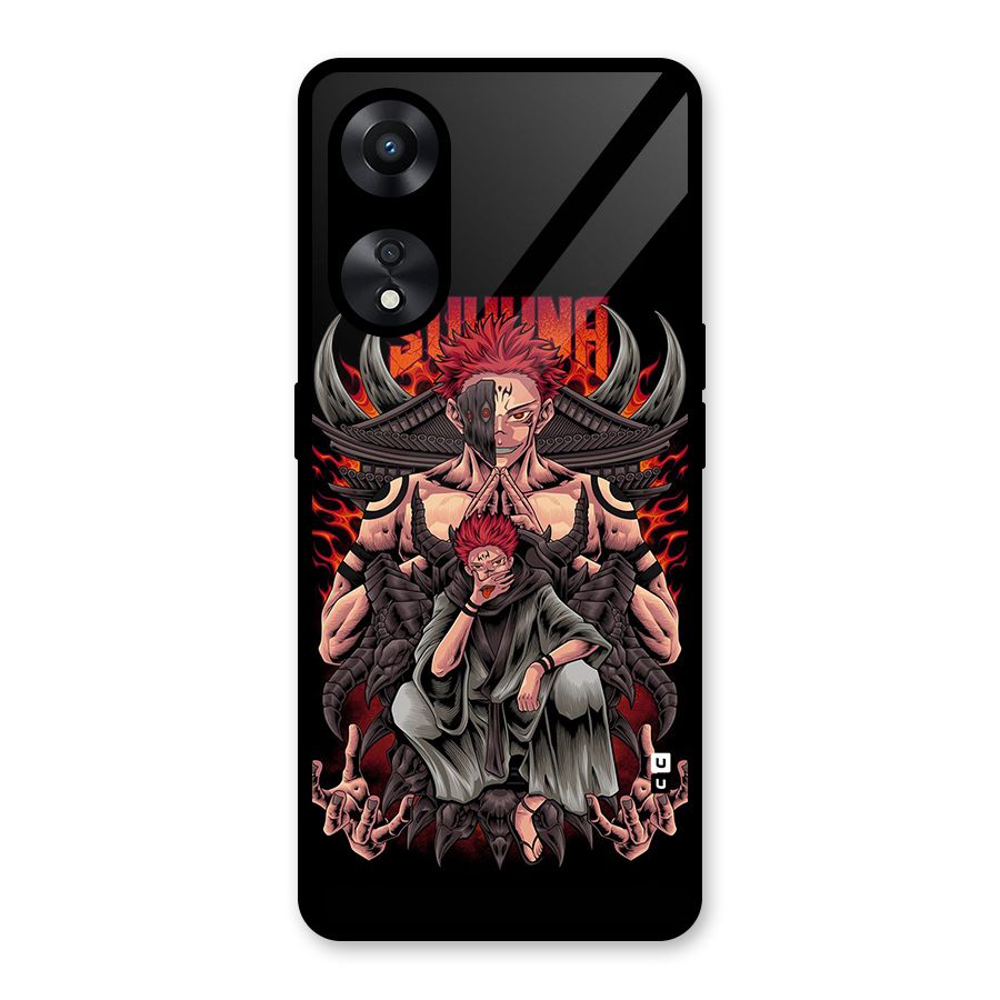 Sakuna King Glass Back Case for Oppo A78