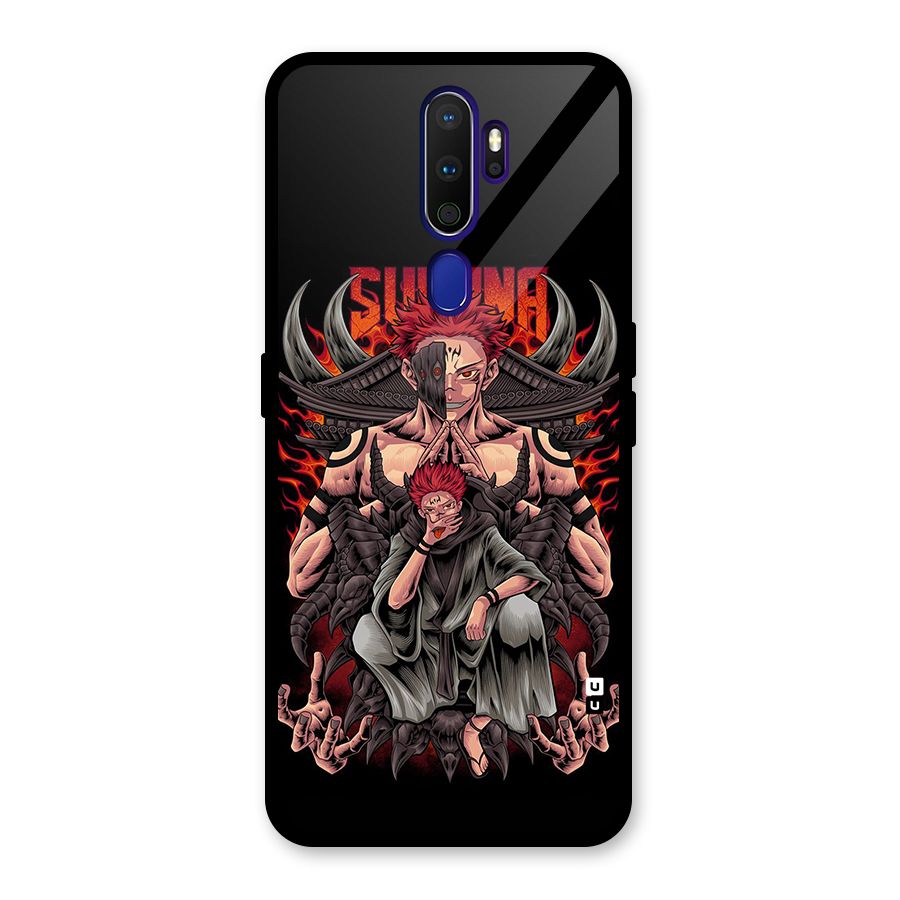 Sakuna King Glass Back Case for Oppo A9 (2020)