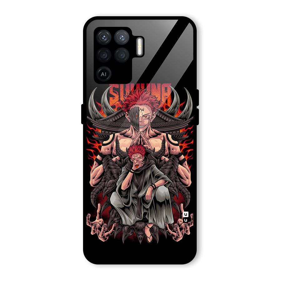 Sakuna King Glass Back Case for Oppo F19 Pro