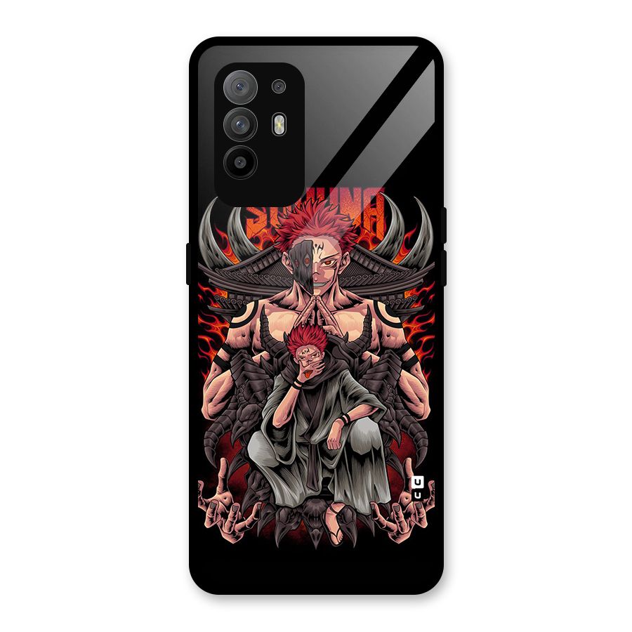 Sakuna King Glass Back Case for Oppo F19 Pro Plus 5G
