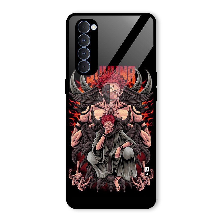 Sakuna King Glass Back Case for Oppo Reno4 Pro