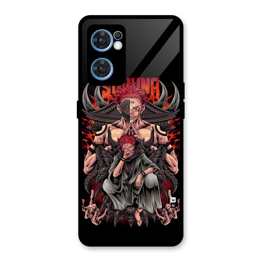 Sakuna King Glass Back Case for Oppo Reno7 5G